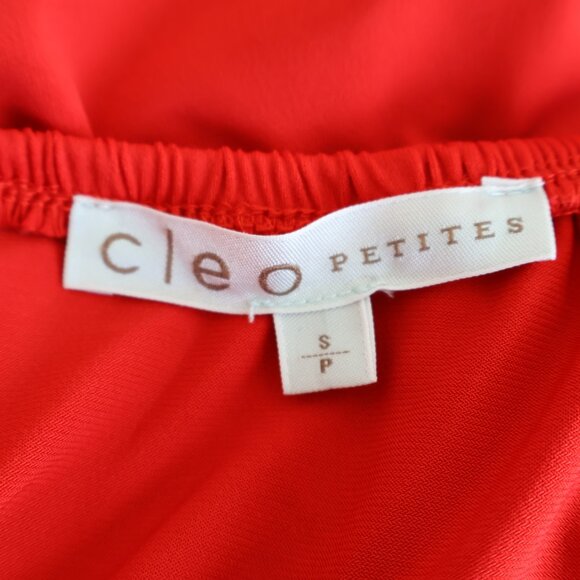 Petite Short Sleeve Ruffle Top - Cleo - Size S Petite - Picture 4 of 11